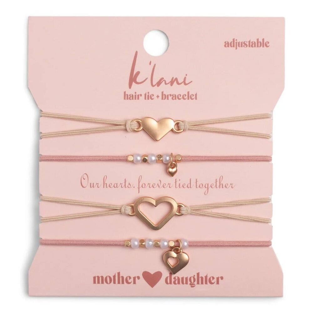 Hair Tie Bracelets Set for Women Kids Elastic Bead Jewelry Hair Bands